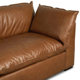 Kosa 108" Leather Sofa, Sonoma Chestnut by Four Hands