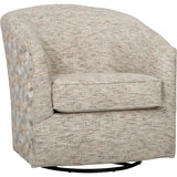 Krew Swivel Glider, Raffia Beige-Furniture - Chairs-High Fashion Home