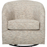 Krew Swivel Glider, Raffia Beige-Furniture - Chairs-High Fashion Home