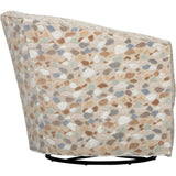 Krew Swivel Glider, Raffia Beige-Furniture - Chairs-High Fashion Home
