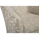 Krew Swivel Glider, Raffia Beige-Furniture - Chairs-High Fashion Home