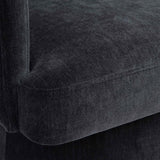 Kristen Rolling Desk Chair, Black-Furniture - Office-High Fashion Home