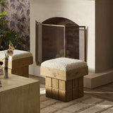 Kubi Accent Stool, Ivan Stone by Four Hands