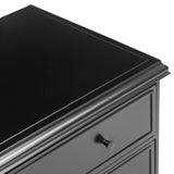 Kurk Nightstand, Black by Four Hands-Furniture - Bedroom-High Fashion Home