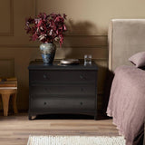 Kurk Nightstand, Black by Four Hands-Furniture - Bedroom-High Fashion Home