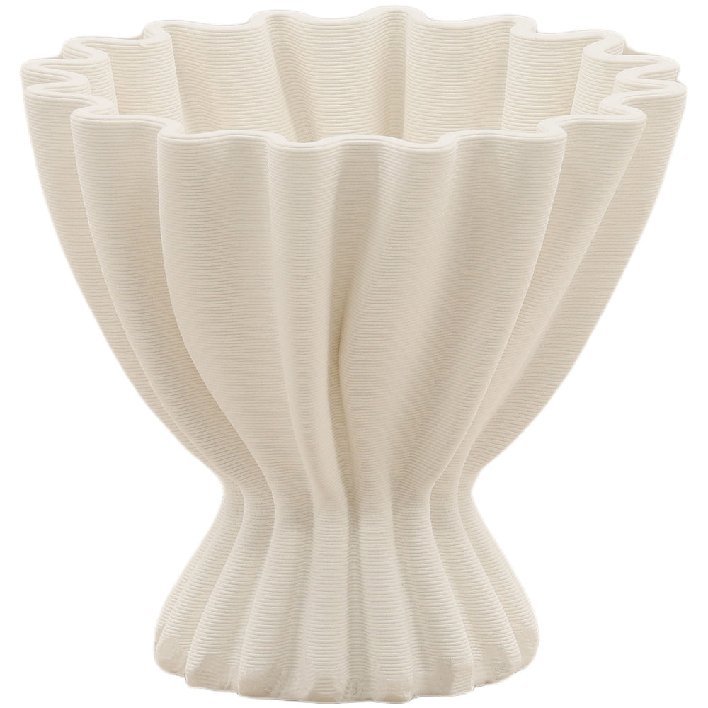 Kyra Vase, Ivory-Accessories-High Fashion Home