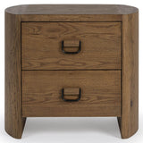 Kyrie 2 Drawer Nightstand, Tawny Brown-Furniture - Bedroom-High Fashion Home