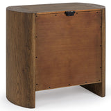 Kyrie 2 Drawer Nightstand, Tawny Brown-Furniture - Bedroom-High Fashion Home