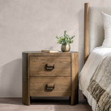 Kyrie 2 Drawer Nightstand, Tawny Brown-Furniture - Bedroom-High Fashion Home
