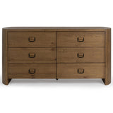 Kyrie 6 Drawer Dresser, Tawny Brown-Furniture - Storage-High Fashion Home