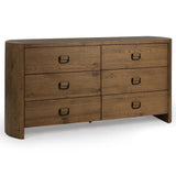 Kyrie 6 Drawer Dresser, Tawny Brown-Furniture - Storage-High Fashion Home