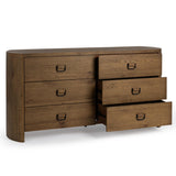 Kyrie 6 Drawer Dresser, Tawny Brown-Furniture - Storage-High Fashion Home