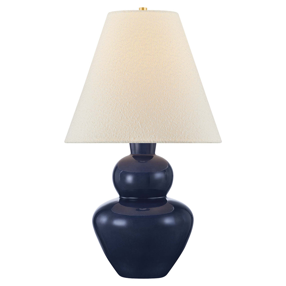 Dumont Table Lamp, Aged Brass/Ceramic Egyptian Blue