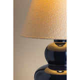 Dumont Table Lamp, Aged Brass/Ceramic Egyptian Blue