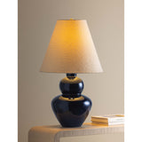 Dumont Table Lamp, Aged Brass/Ceramic Egyptian Blue