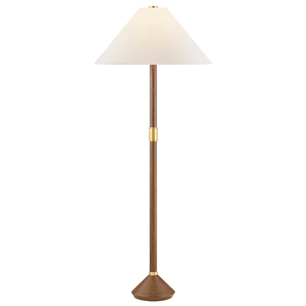 Merrimarck Floor Lamp, Aged Brass