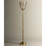 Bleecker Floor Lamp, Aged Brass