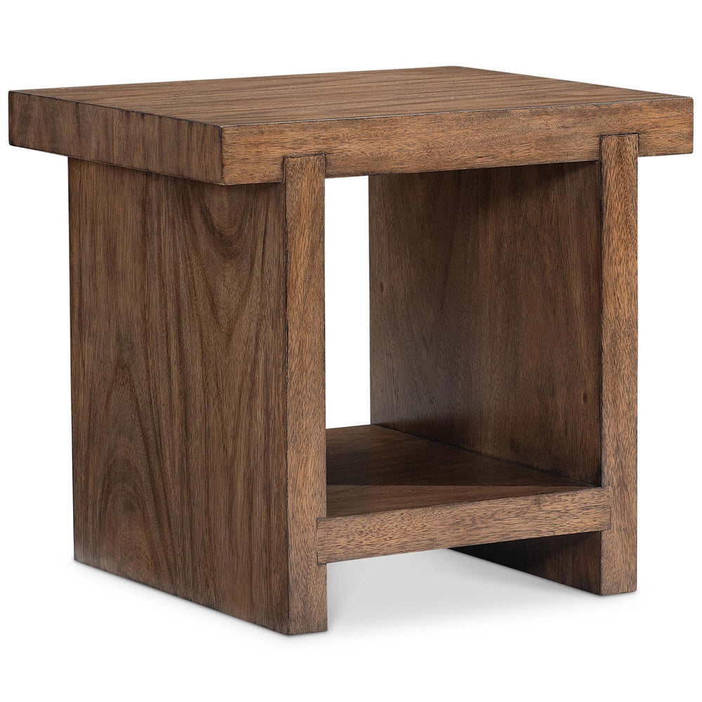 Tomas Rectangular Side Table, Marrom