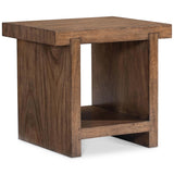 Tomas Rectangular Side Table, Marrom