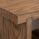 Tomas Rectangular Side Table, Marrom