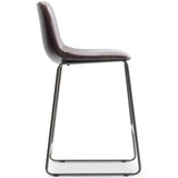 Sharpe Leather Bar & Counter Stool, Dark Brown