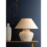 Allards Table Lamp, Aged Brass/Ceramic Watercolor Sand