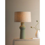 Heathway Table Lamp, Aged Brass/Ceramic Hazy Jade