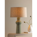 Heathway Table Lamp, Aged Brass/Ceramic Hazy Jade