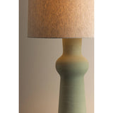 Heathway Table Lamp, Aged Brass/Ceramic Hazy Jade