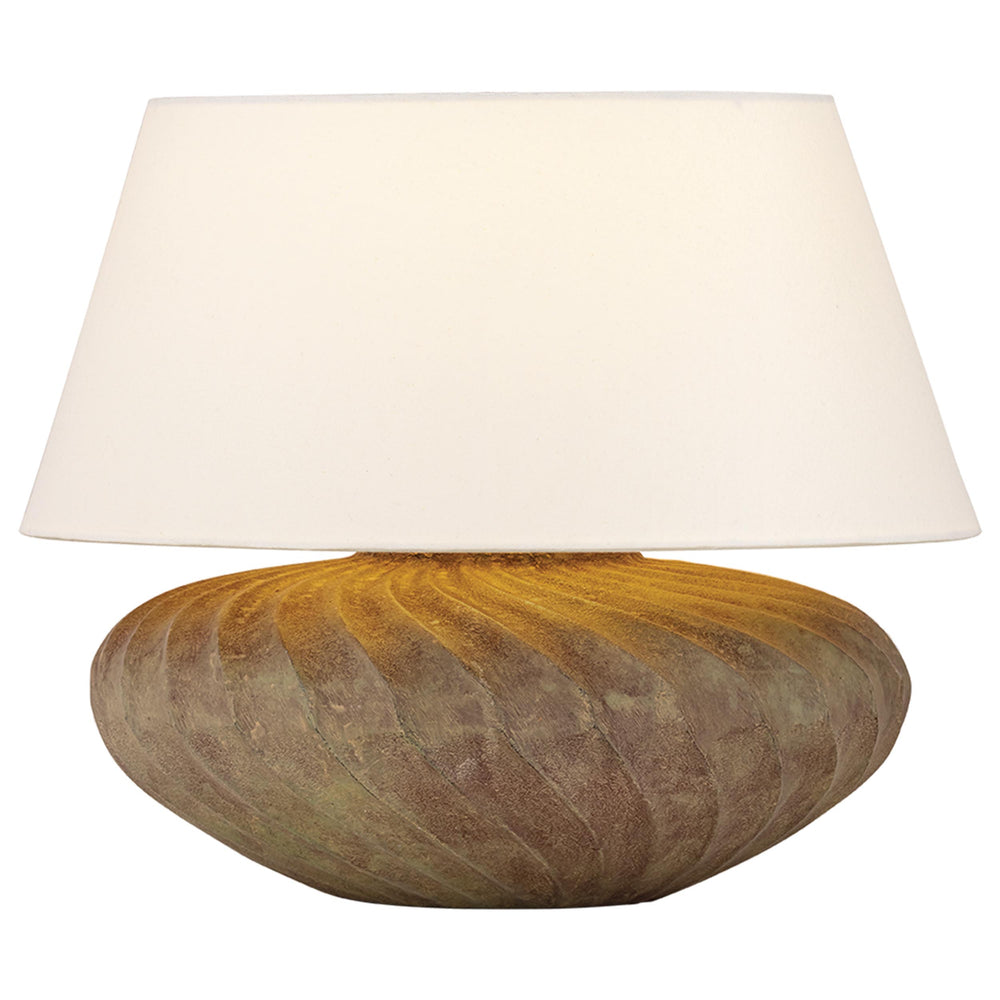 Arlin Short Table Lamp, Patina Brass