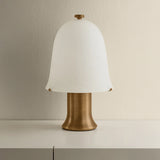 Kipps Rechargeable Table Lamp, Patina Brass