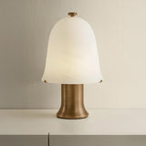 Kipps Rechargeable Table Lamp, Patina Brass