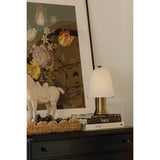 Kipps Rechargeable Table Lamp, Patina Brass