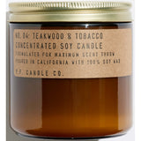 P.F. Candle Co. Candle Teakwood + Tobacco, Brown Jar