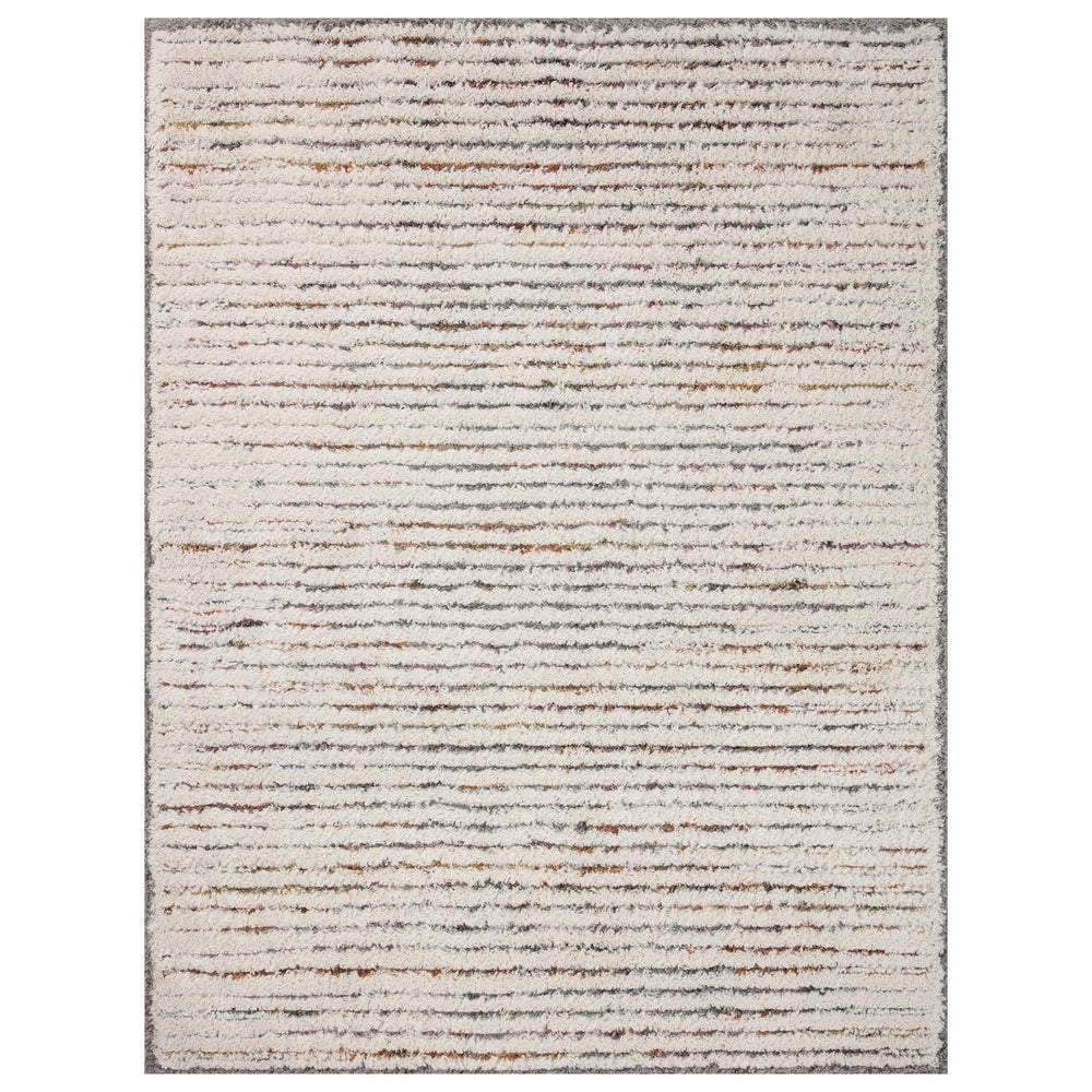 Loloi Rug Levitt Shag LEV-01, Ivory/Multi-Rugs1-High Fashion Home