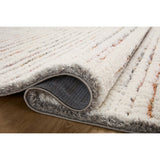 Loloi Rug Levitt Shag LEV-01, Ivory/Multi-Rugs1-High Fashion Home