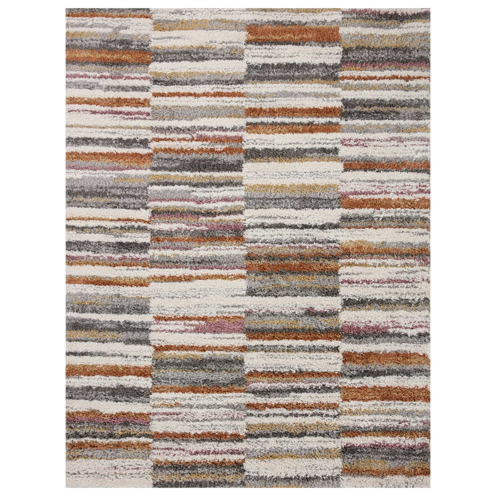 Loloi Rug Levitt Shag LEV-03, Ivory/Sunset