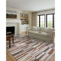 Loloi Rug Levitt Shag LEV-03, Ivory/Sunset