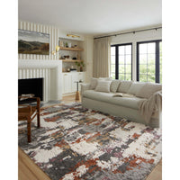 Loloi Rug Levitt Shag LEV-04, Grey/Multi