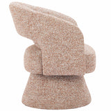 Liva Swivel Chair, Frosty Brown-Furniture - Chairs-High Fashion Home