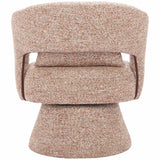 Liva Swivel Chair, Frosty Brown-Furniture - Chairs-High Fashion Home