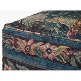 Tapestry Pouf, Blue/Multi