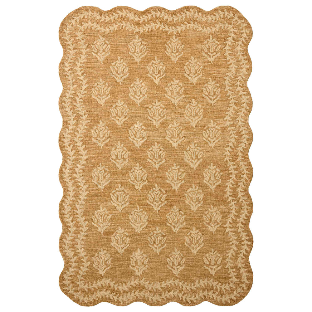 Rifle Paper Co. x Loloi Rug Lisette LST-01, Wheat/Ivory