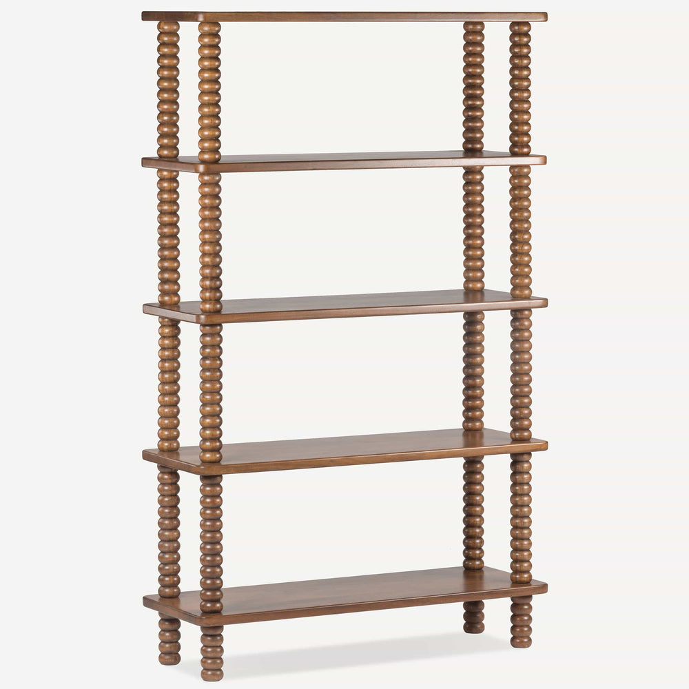 Twist Bookcase, Mellow Bourbon-Furniture - Storage-High Fashion Home