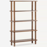 Twist Bookcase, Mellow Bourbon-Furniture - Storage-High Fashion Home