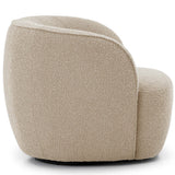 Domora Swivel Chair, Beige-Furniture - Chairs-High Fashion Home