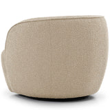 Domora Swivel Chair, Beige-Furniture - Chairs-High Fashion Home