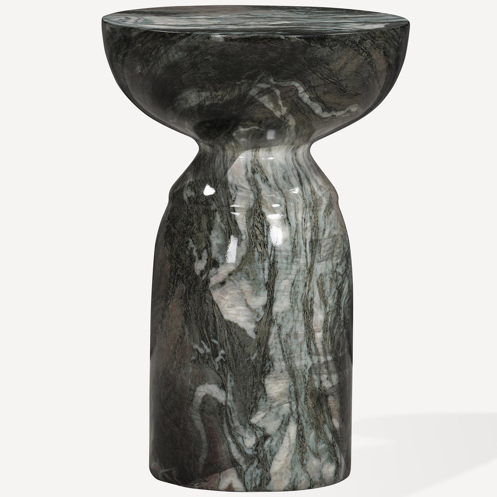 Echo End Table, Marble-Like Grey Blush