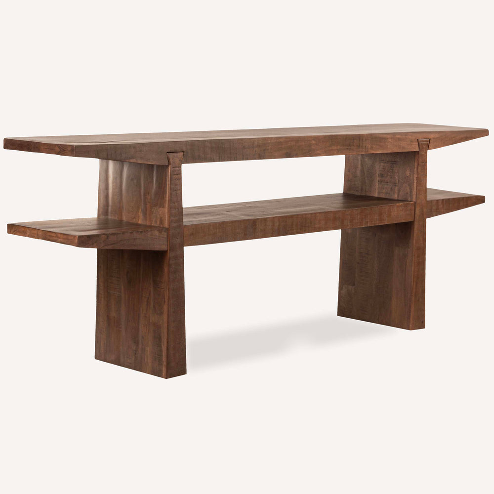 Keystone Large Console, Light Walnut