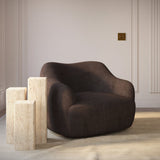 Delta Side Tables, Travertine